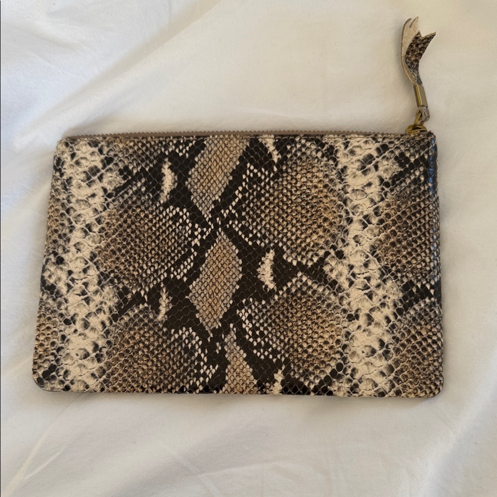 Madewell Brown Zipper Pouch
